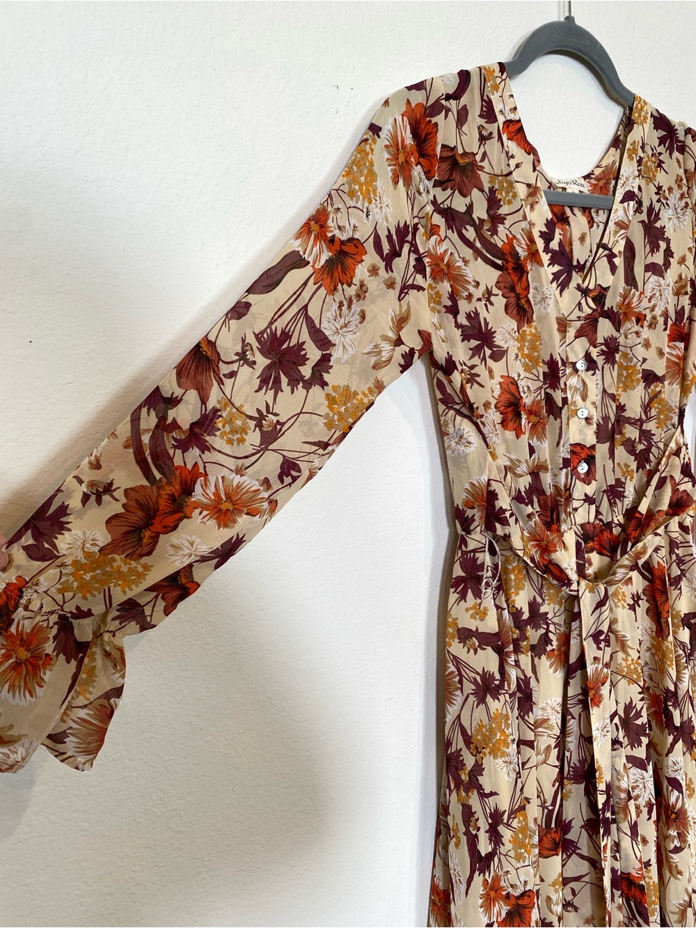 Floral Long Sleeve Maxi Dress - Picture 3 of 5